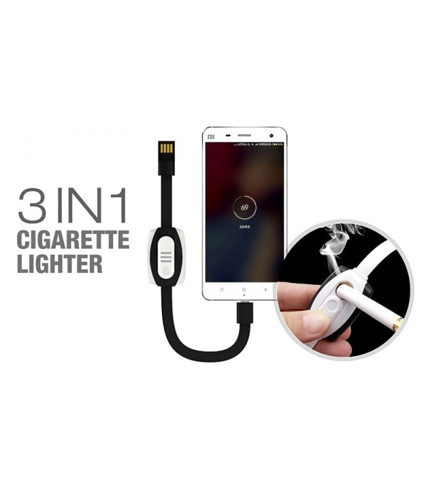 3 En 1 Allume-Cigare + Mini Power Bank 3 En 1 Allume-Cigare + Mini Power Bank