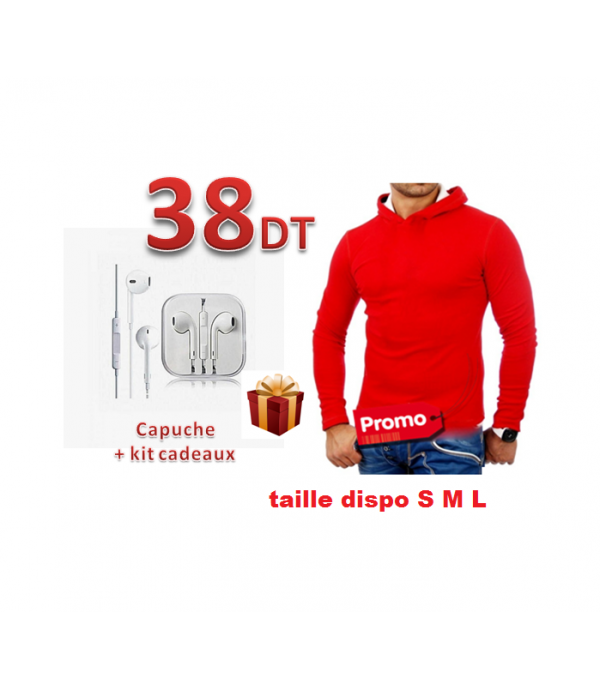 Pack sweat capuche et kit téléphone portable