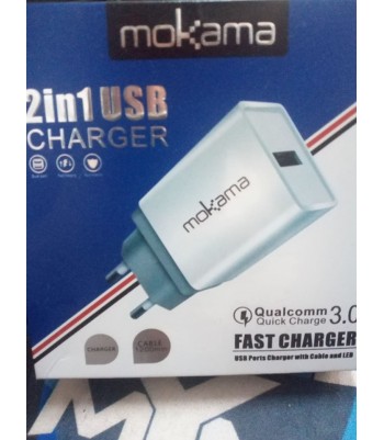 Chargeur Micro USB 3.1A MOKAMA